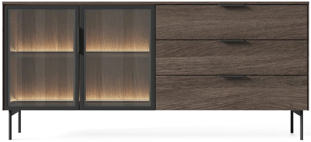 Бюфет Luminus 2D3S-Кафяв