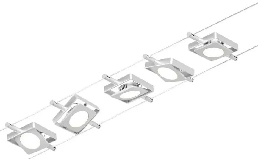 Paulmann 94420 - Комплект 5xLED/4,5W точкови лампи MAC 230V мат хром