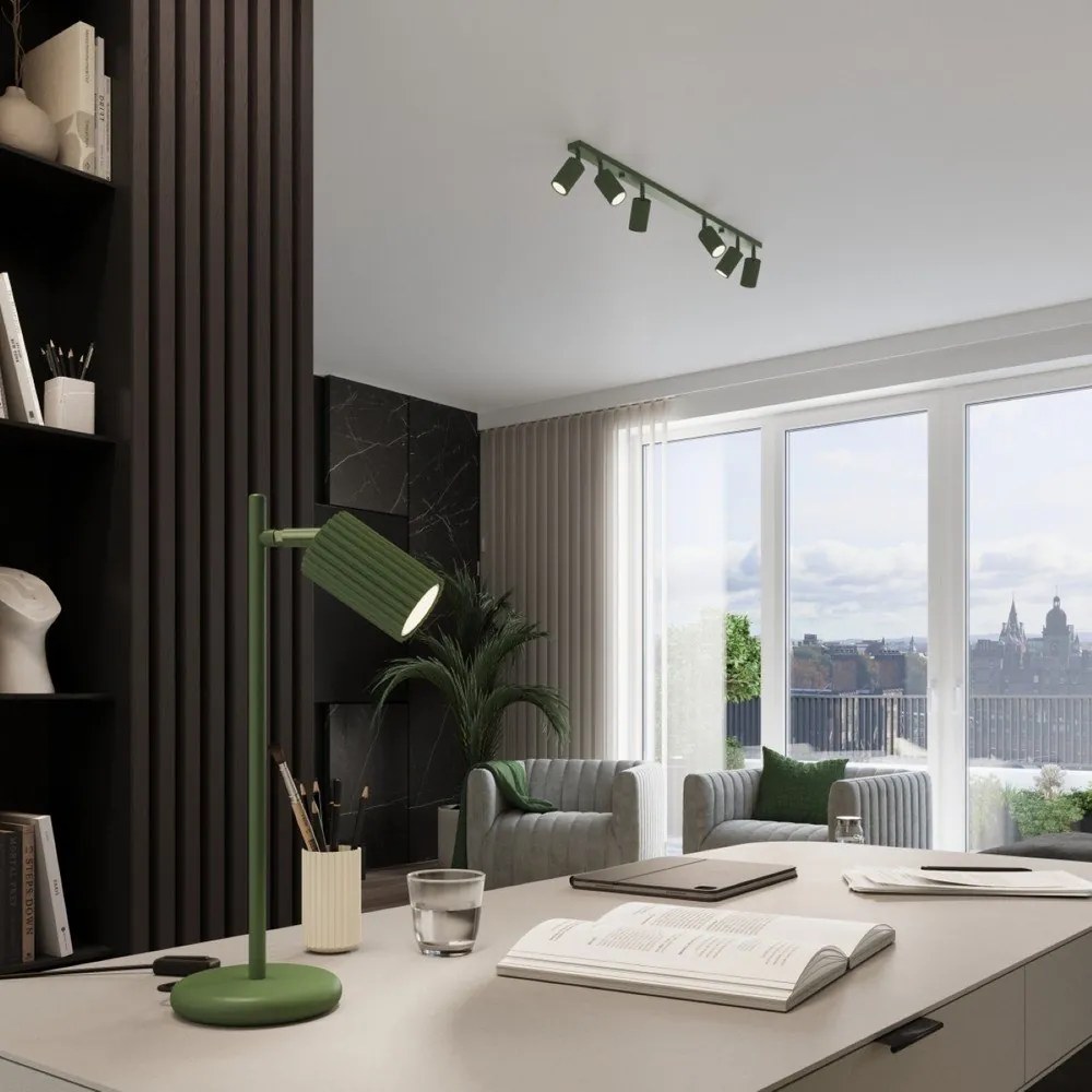 Зелена настолна лампа (височина 43 cm) Gleam – Sollux