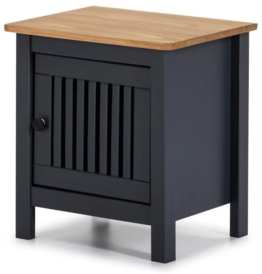 Сиво дървено нощно шкафче Bruna - Marckeric