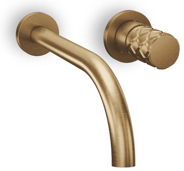 Кран мивка стена Eletta Chester-бронз - четка