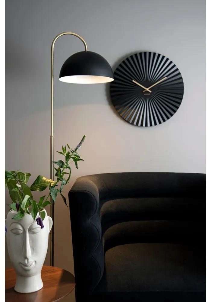 Подова лампа в матово черно Decova Dome - Leitmotiv
