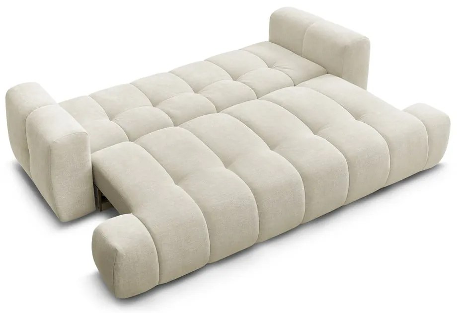 Бежов сгъваем/с място за съхранение диван 251 cm Fuji – Bobochic Paris