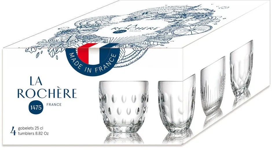 Комплект от 4 чаши, 220 ml Troquet - La Rochére