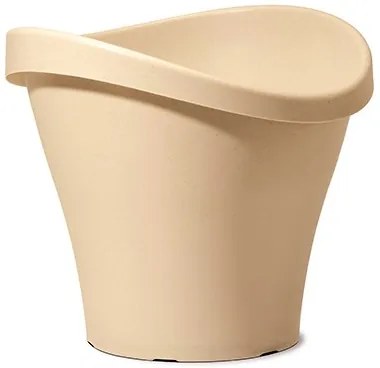 Саксия Wave Tulip - Бежова 35см