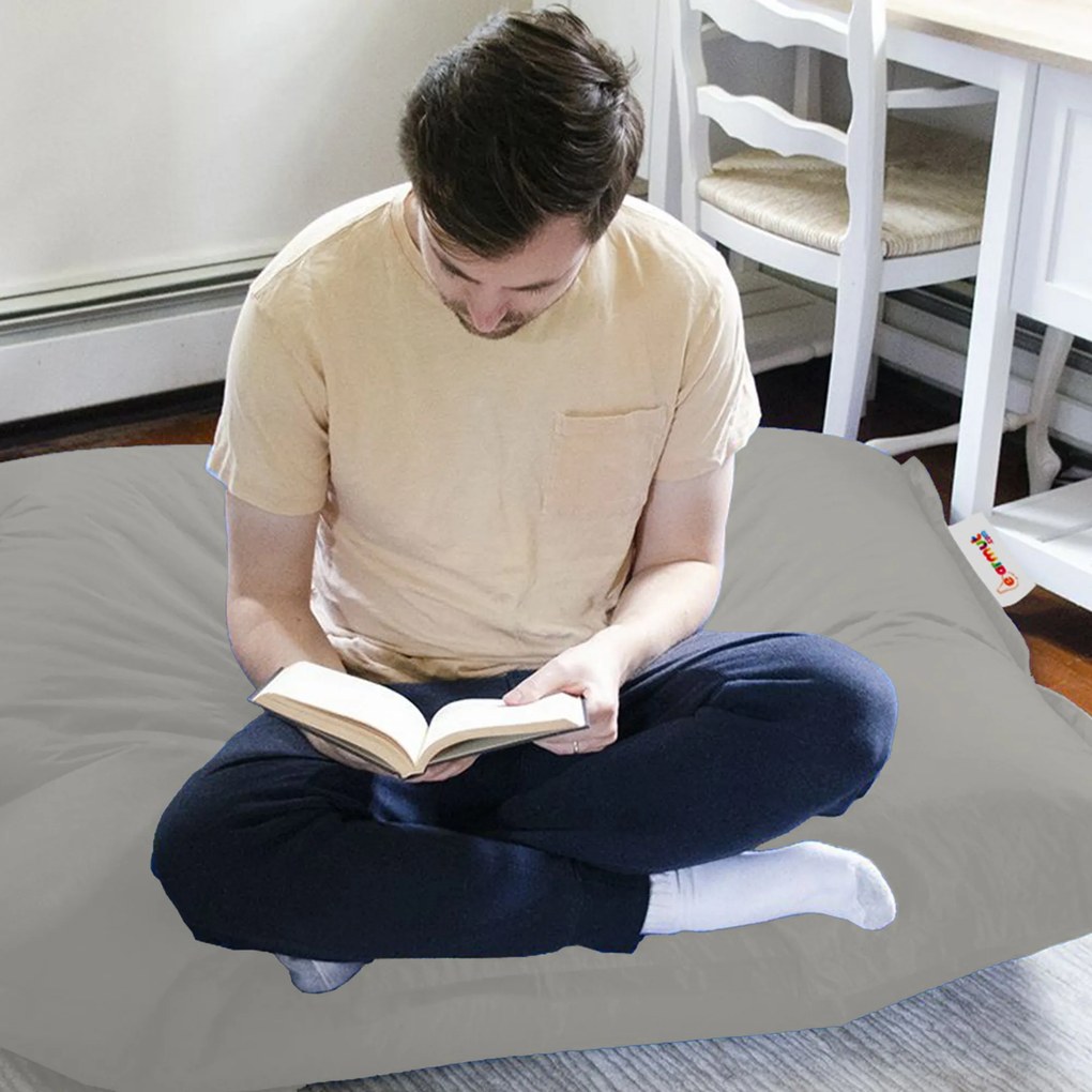 Градински пуф Cushion Pouf 100x100, цвят Сив