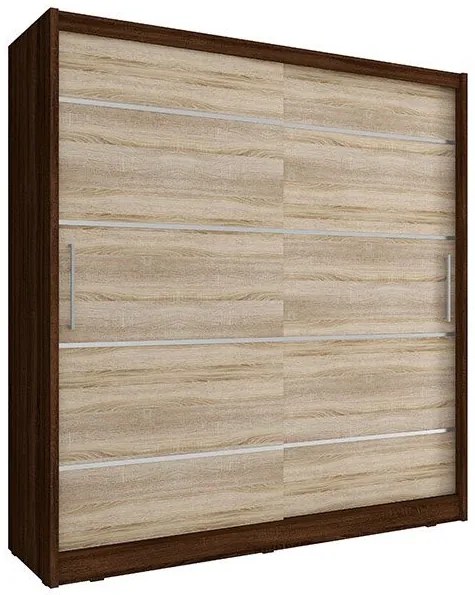 Гардероб Maritina sliding-200 x 62 x 214 cm.-Natural