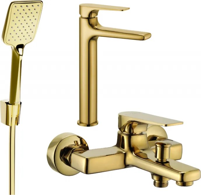 Mexen Lynx R62 комплект за вана, златен - 745913R62-50