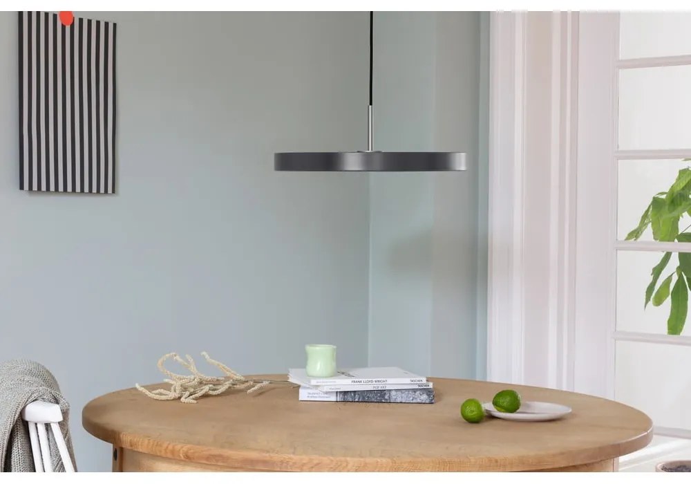 Антрацитно LED висящо осветително тяло с метален абажур ø 43 cm Asteria Medium – UMAGE