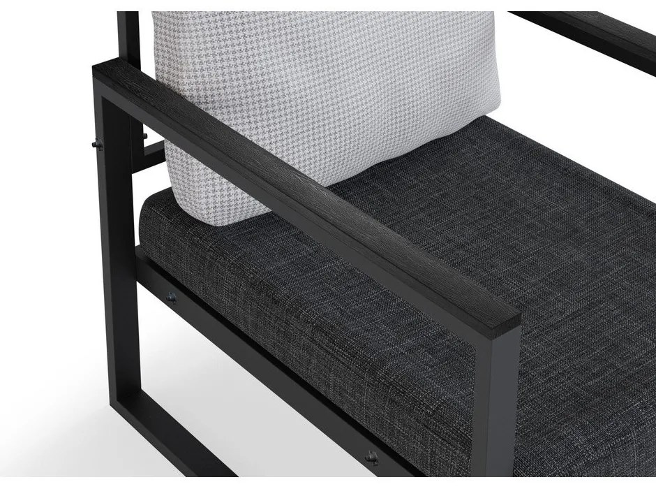 Сив градински комплект за 4 души – Floriane Garden