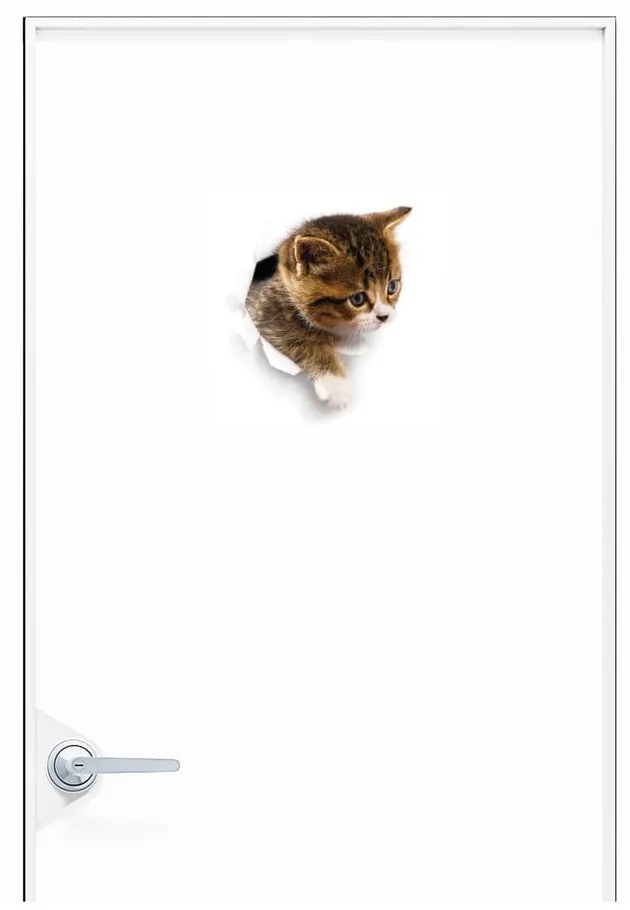 Стикер за стена Скриване на котка - Ambiance
