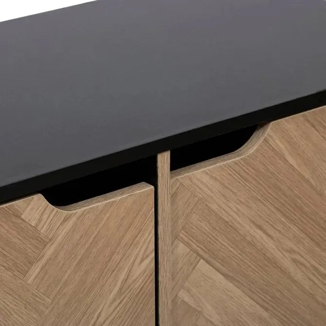 Рафт 5five Mix'n Door Chevrons, 6 отделения, Черен