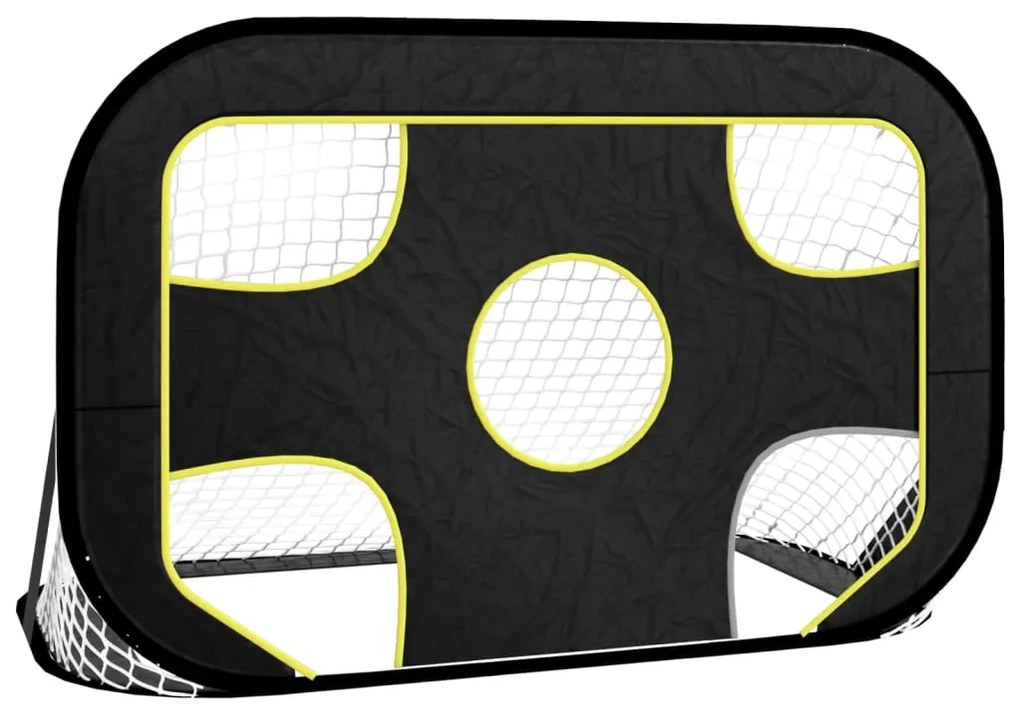 93761 vidaXL Мрежа за футболна врата с мишена 120x80x80 см полиестер