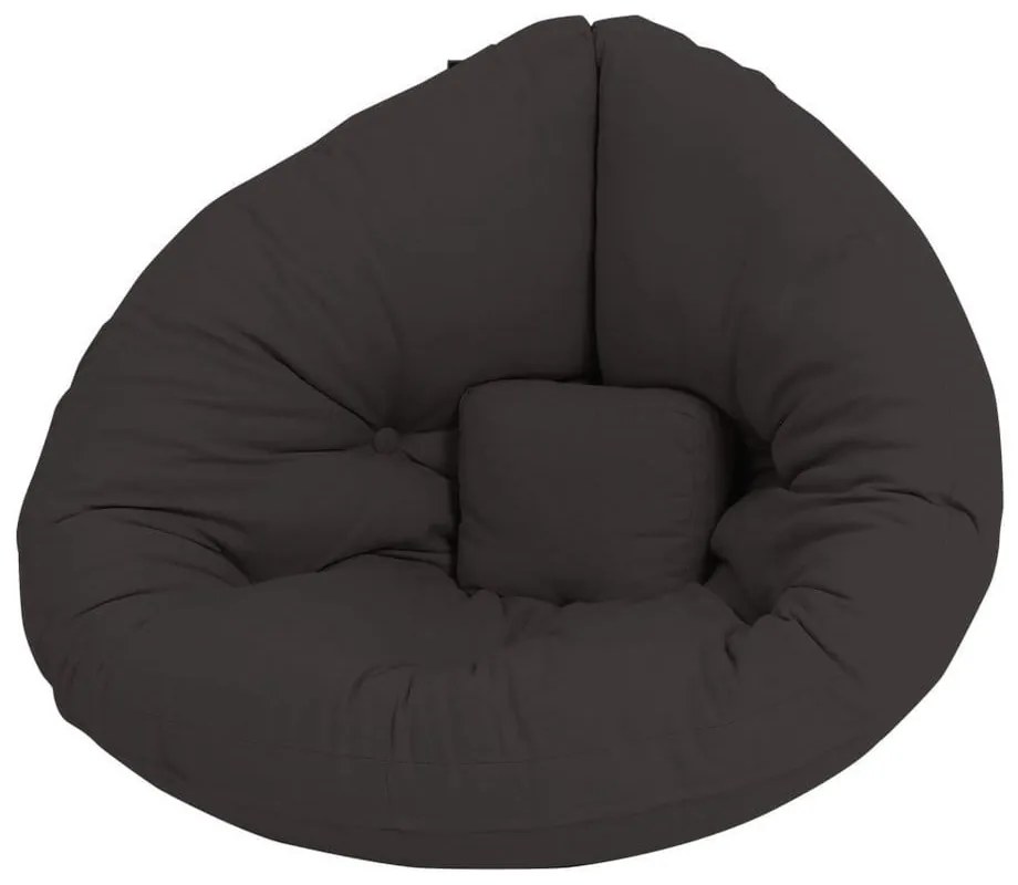 Детско кресло за релакс в черно и сиво Mini Nido - Karup Design