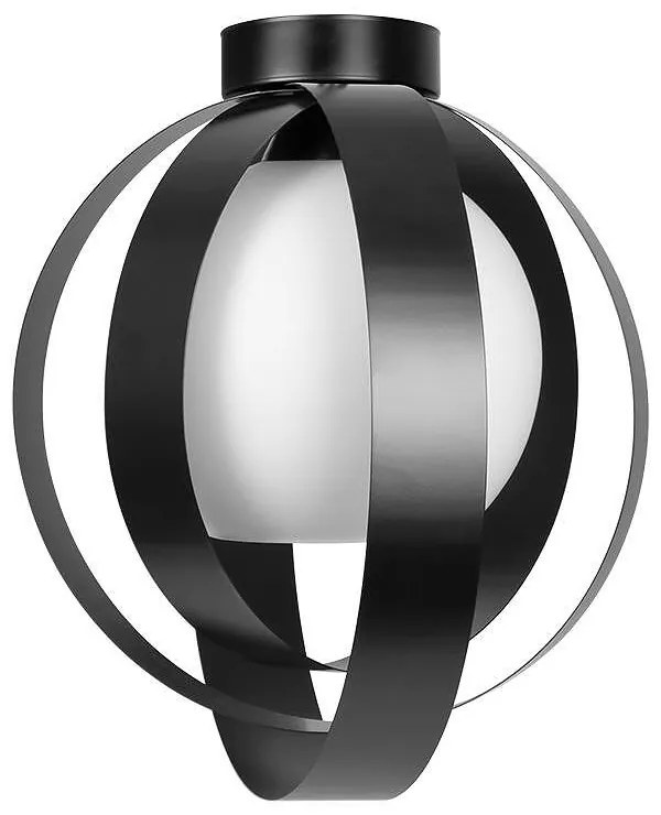 Плафон МАРТИС G, черен, 1xE27