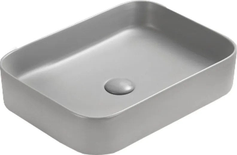 Mexen Vena мивка за плот 50 x 37 см, светлосива мат - 22195061
