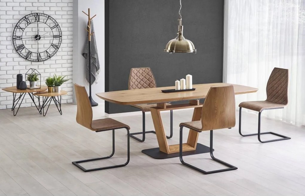 Разтегателна трапезна маса BLACKY 160-220