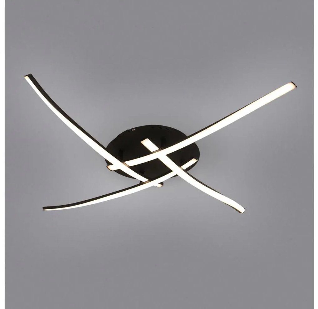 Brilagi - LED таванно осветително тяло STRIPES LED/32W/230V черно