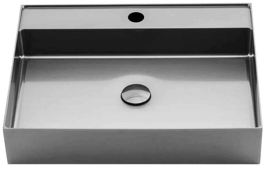 Мивка от неръждаема стомана в сребристо 55x42 cm Aurum – Sapho