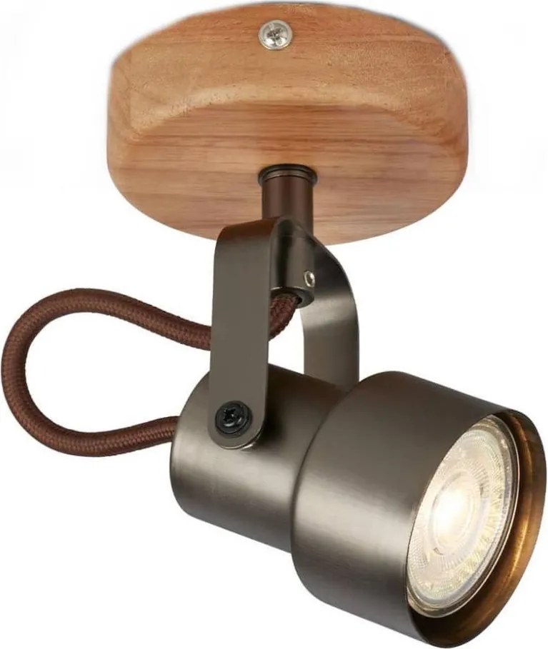 Brilo - LED точково осветително тяло TAHUN 1xGU10/5W/230V 3000K кафяво