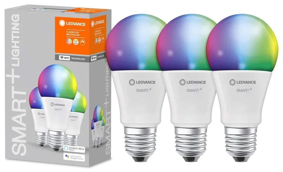 К-кт 3бр. LED RGBW димируеми крушки SMART+ E27/9,5W/230V 2700K-6500K - Ledvance