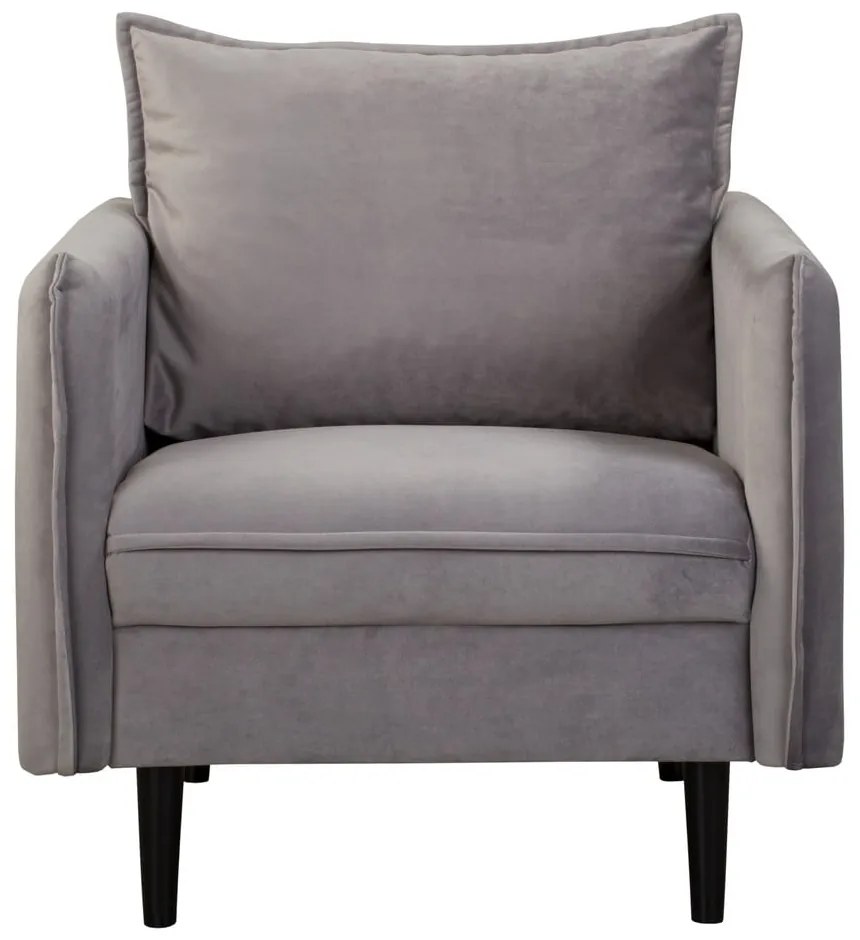 Сиво кадифено кресло Juli – Ropez