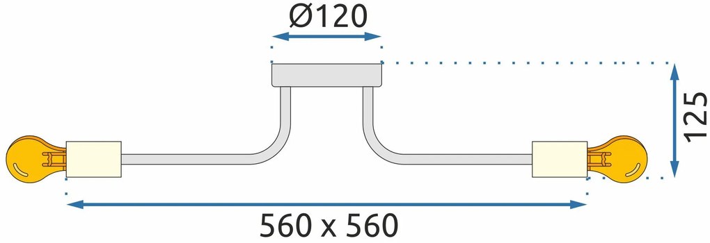 Лампа APP1117-3C Black Gold