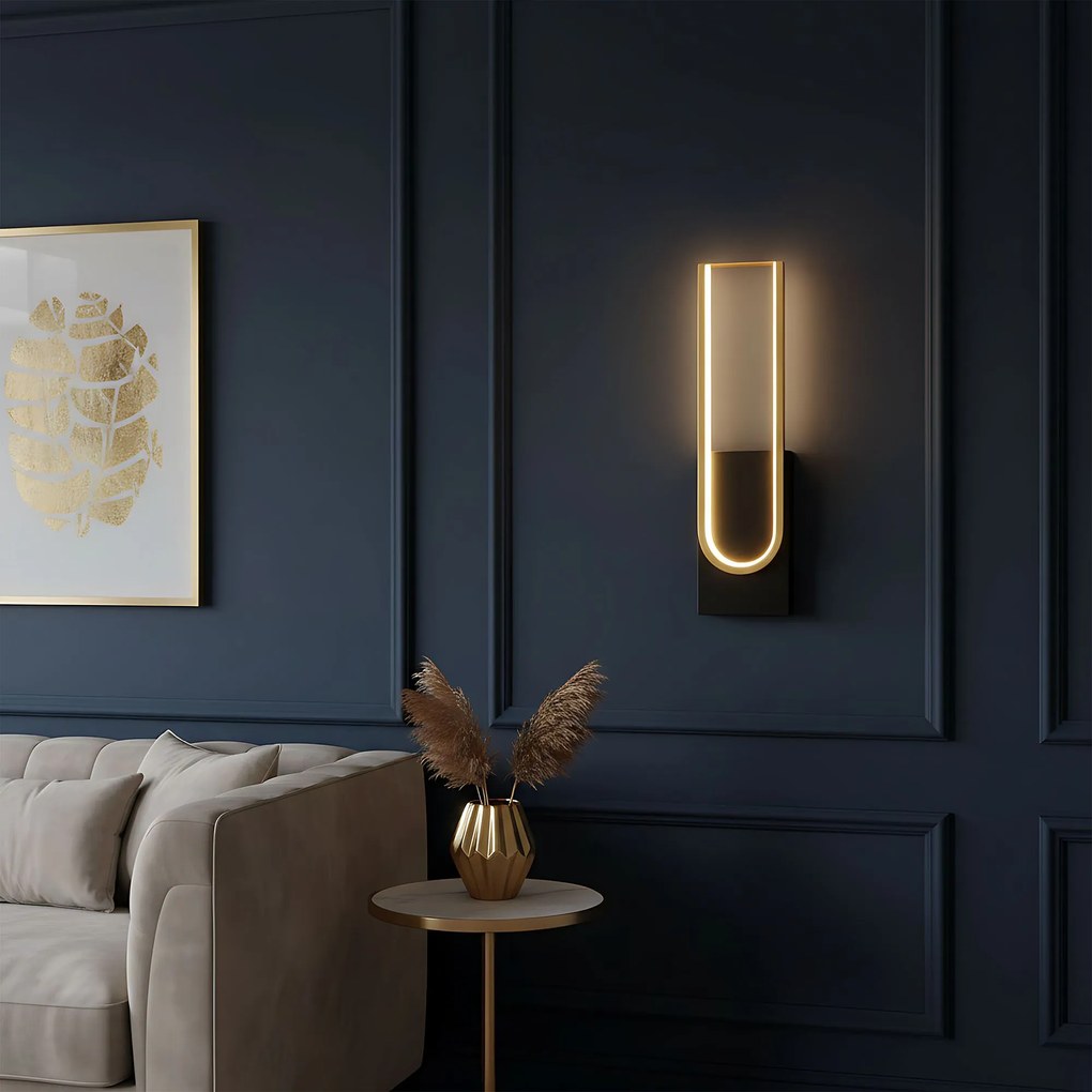 Аплик LED APP1782-W Brush Gold/Black