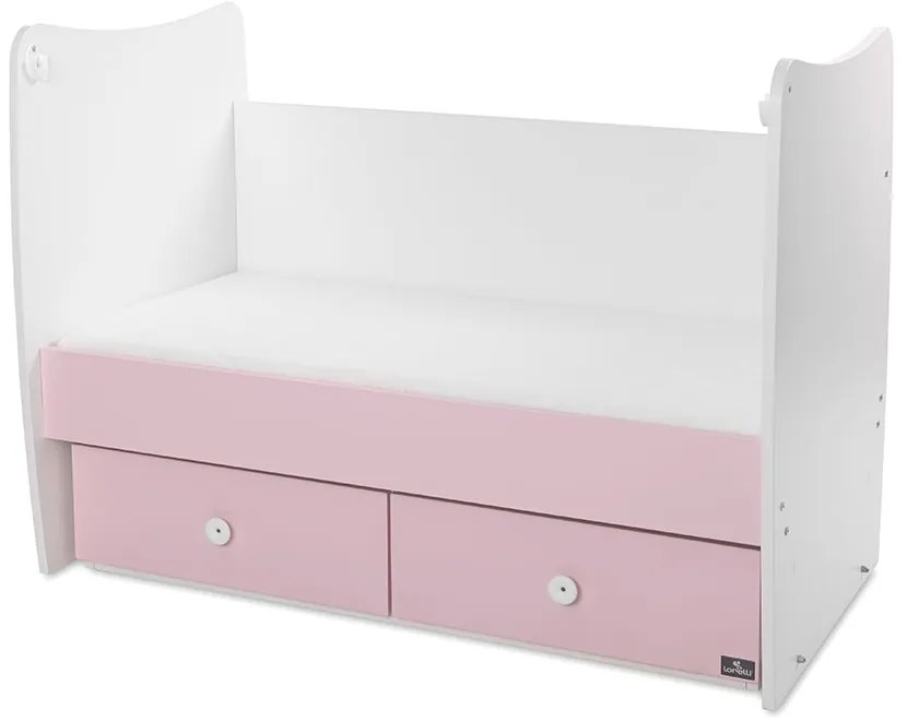 LORELLI Classic Легло 60/120см. MATRIX БЯЛО/ORCHID PINK