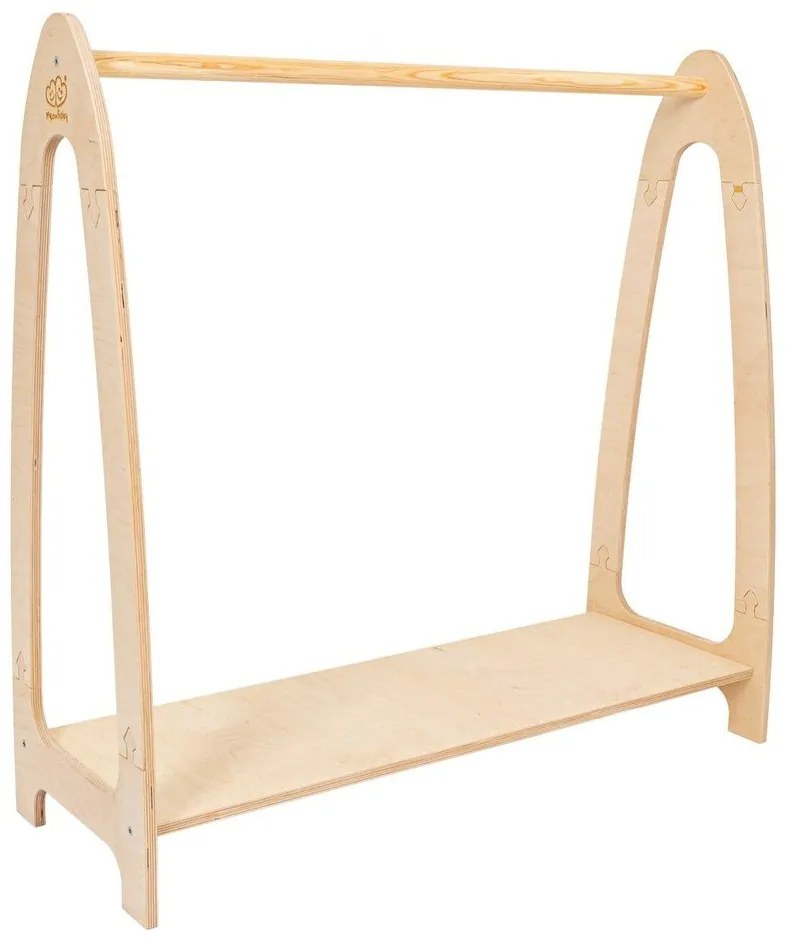 Детска закачалка от декор от бор в естествен цвят 98x96 cm Montessori – Meowbaby