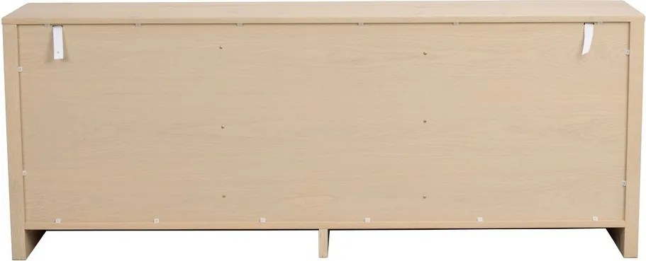 Скрин от декор от дъб в светло естествен цвят 180x70x40 cm Melstone – Rowico