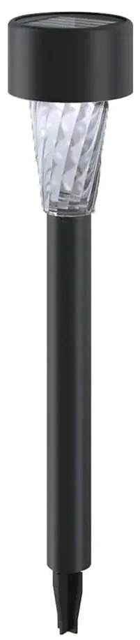 Aigostar - LED соларна лампа 0,006W/1,2V, 29,5 см, черна, 6500K, IP44