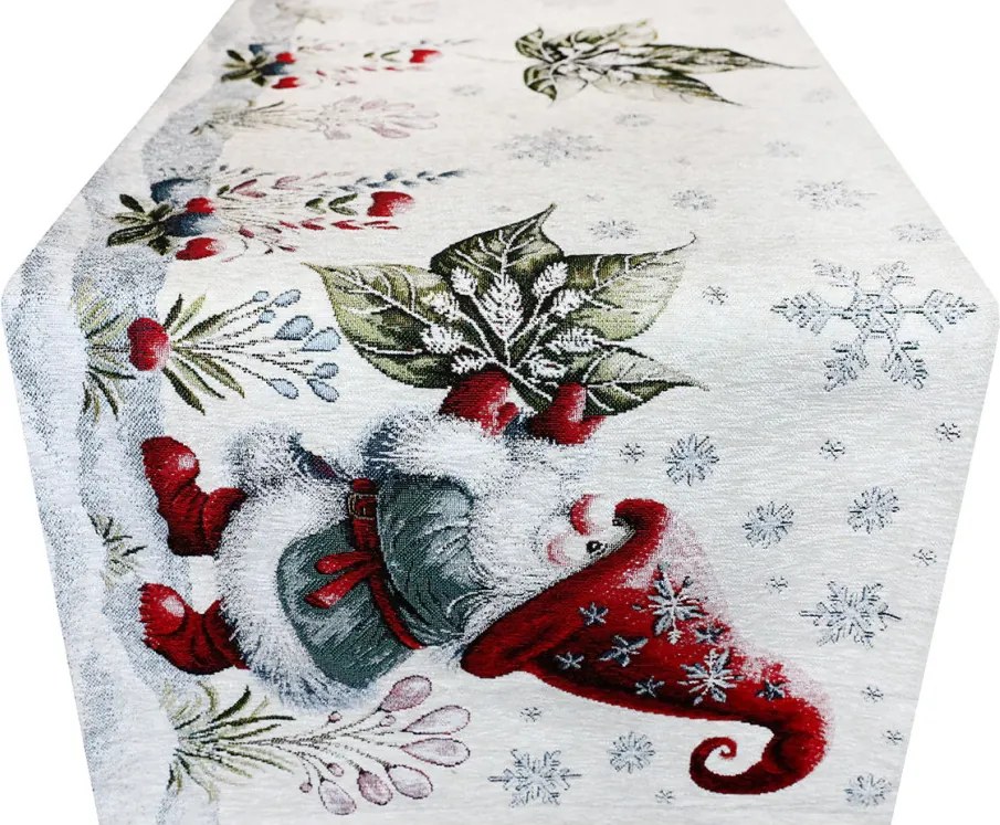 Коледен гоблен и покривка за маса Елф с коледна роза Широчина: 40 см | Дължина: 180 см
