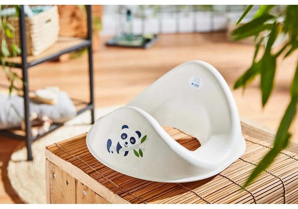 Бяла детска тоалетна седалка PANDA - Rotho