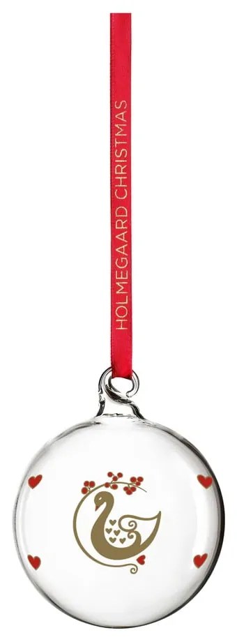 Стъклена коледна топка ø 6,5 cm Ann-Sofi Romme Annual Christmas Bauble 2025 – Holmegaard