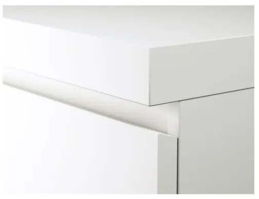MALM бюро 140x65см, бяло 602.141.59