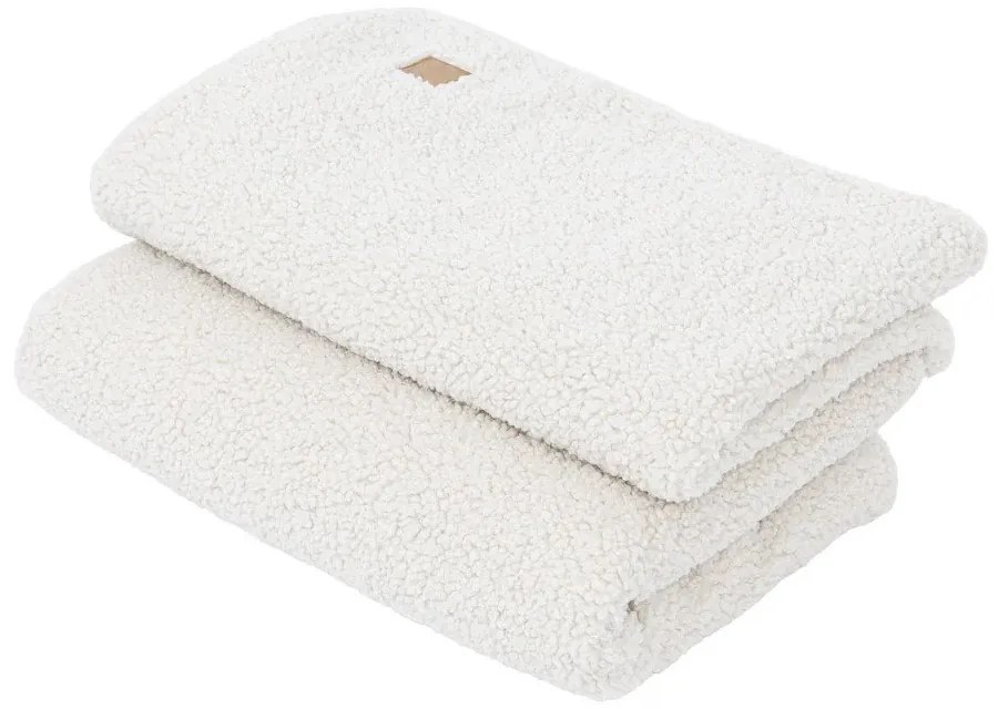 Кремаво бебешко одеяло от шерпа 100x77 cm – Meowbaby