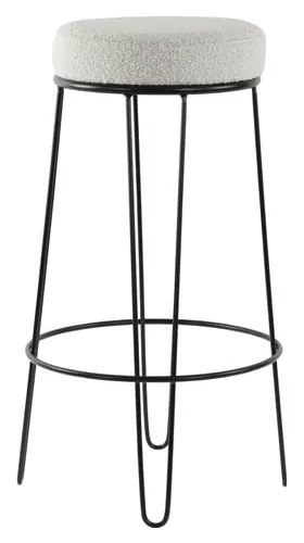 Бял тапициран бар стол (височина на седалката 73 cm) Alice – Light &amp; Living