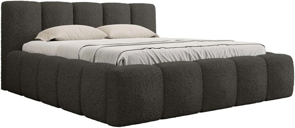 Тапицирано легло Kevson-Черен-140 x 200