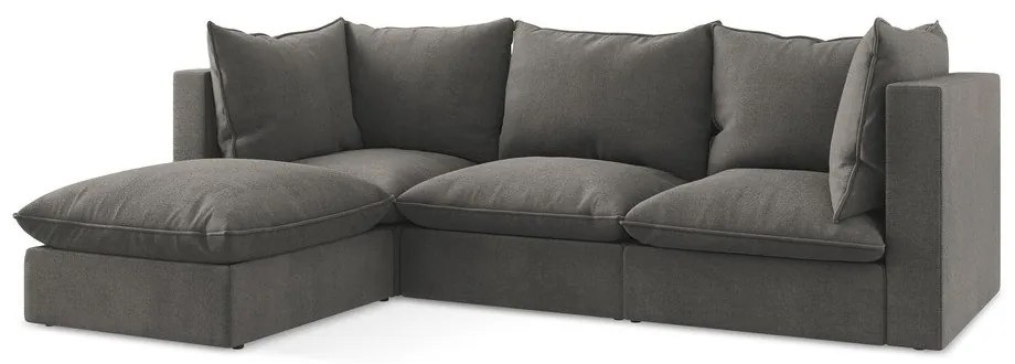 Тъмносив ъглов диван (ляв ъгъл) Manao – Makamii