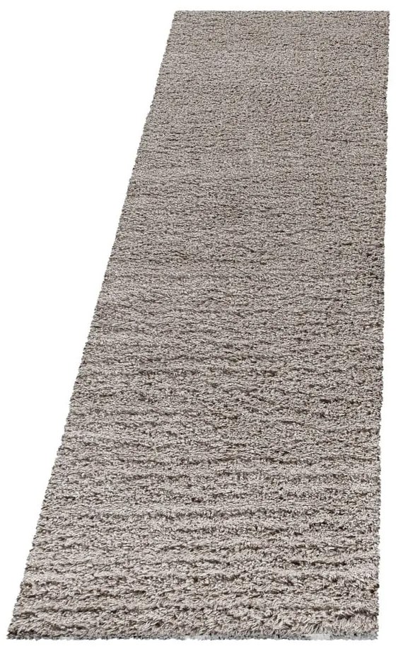 Светлокафява пътека 80x250 cm Fluffy – Ayyildiz Carpets