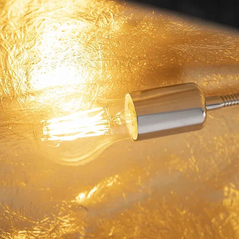 Индустриален висящ аплик черен със злато 115 см - Magna