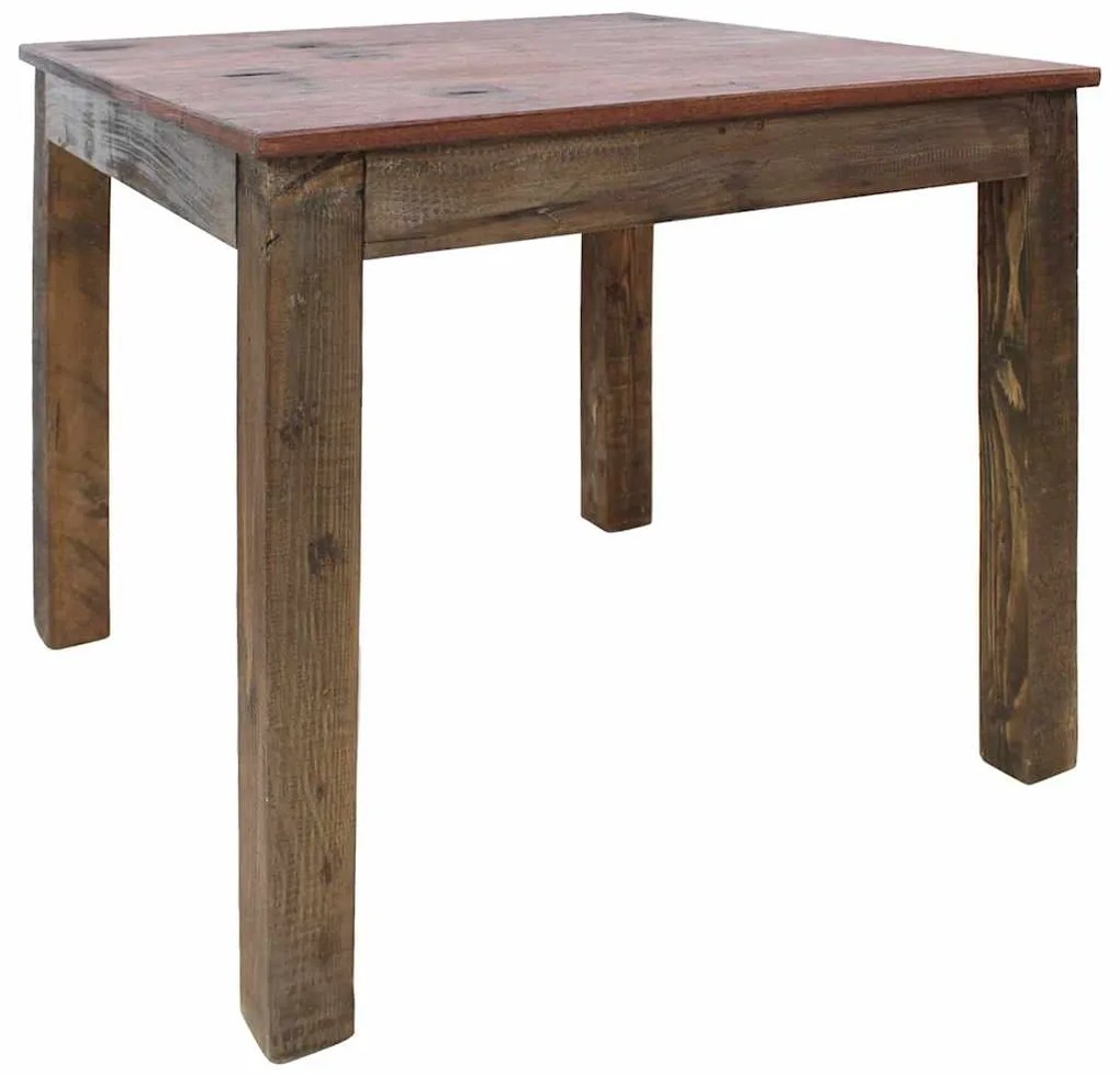 244495 vidaXL Трапезна маса, смесена регенерирана дървесина, 82x80x76 cм
