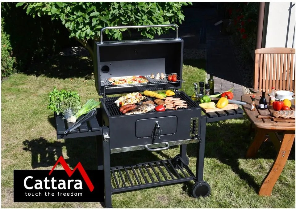 Черна скара на дървени въглища Royal Grande XXL - Cattara