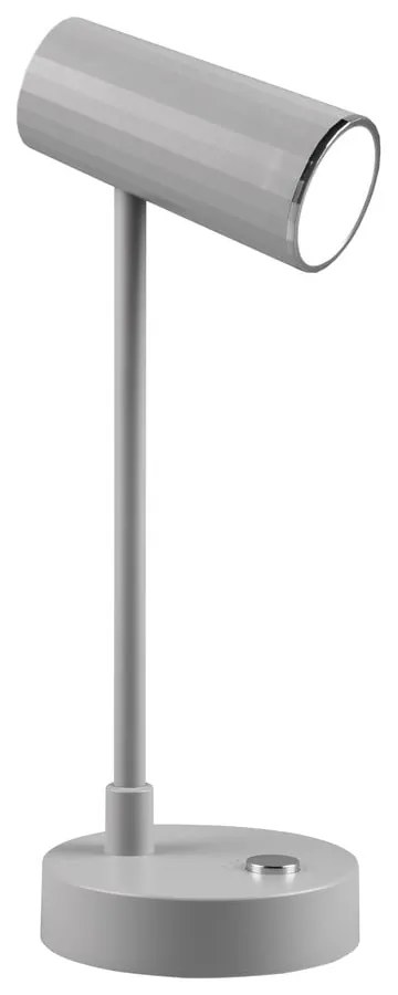 Светлосива настолна LED лампа с възможност за димиране (височина 28 cm) Lenny - Reality