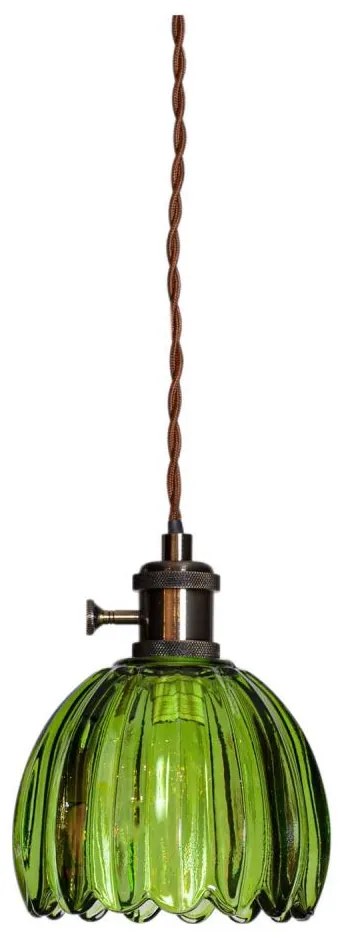 Cottex 8400100-2501 - Полилей на кабел NORA 1xE14/5W/230V зелен