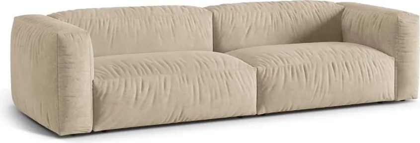 Бежов кадифен модулен диван 320 cm Martina – Micadoni