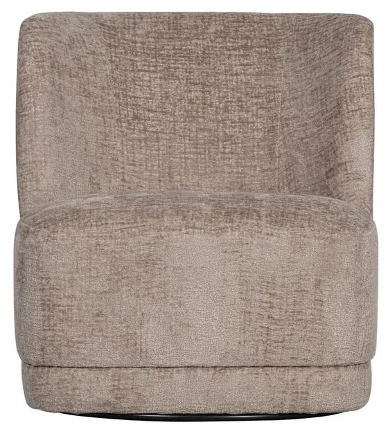 Светлокафяво кресло от кадифе Atty - WOOOD