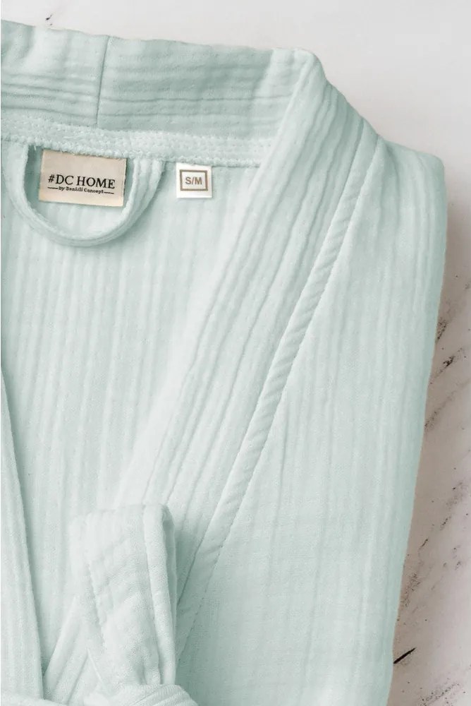 Муселинова хавлия в цвят мента размер S/M Kimono – Foutastic