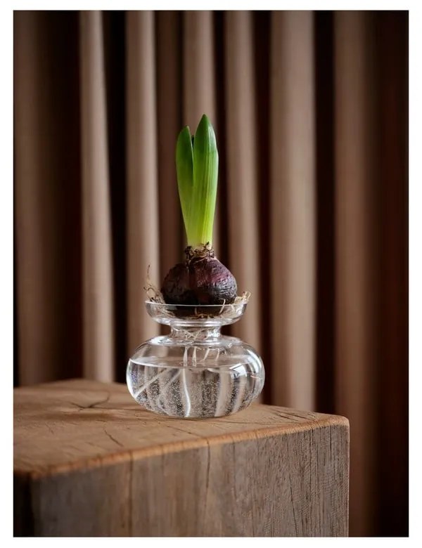 Стъклена ръчно изработена ваза (височина 9 cm) Inu – Zone